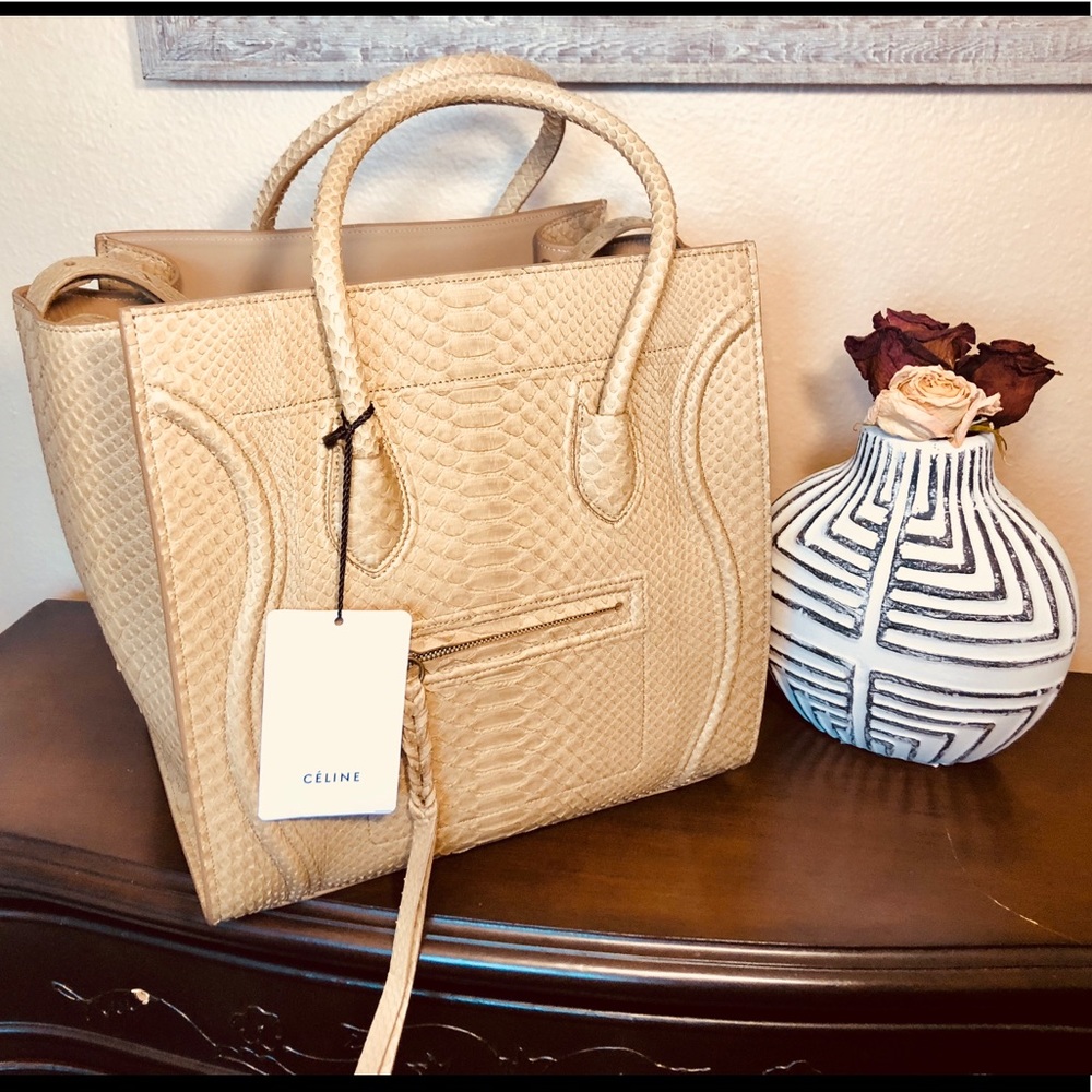 Celine Medium Phantom Python Handbag